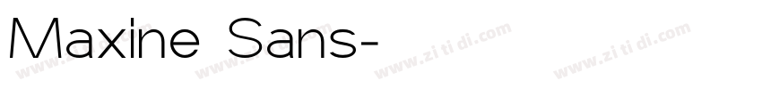 Maxine Sans字体转换